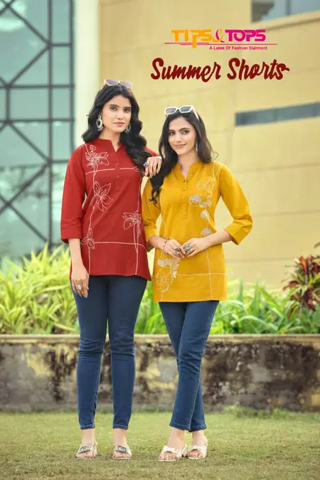 Summer Shorts By Tips And Tops Jaipuri Cotton Ladies Top Wholesale Online